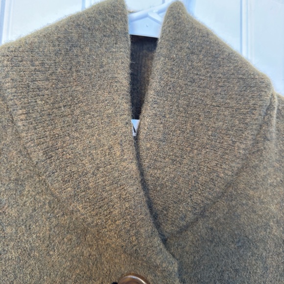 Zara Oversized Khaki Olive Green Long Sweater Coat size Medium NWOT - Picture 7 of 10